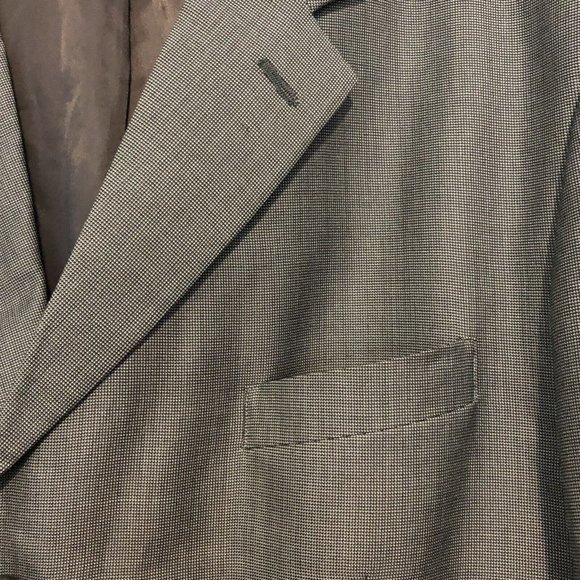 Vintage Jones New York Robinsons May Silk Wool Blend Gray Blazer Men Size L 46 - Picture 3 of 12